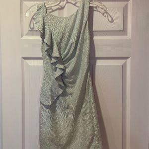 Silver Hailey Logan Dress by Adrianna Pape…
